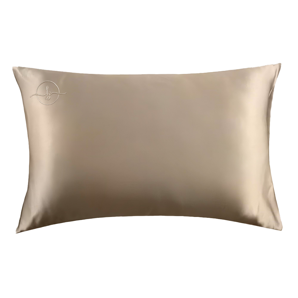 Single Silk Pillow Case Beige