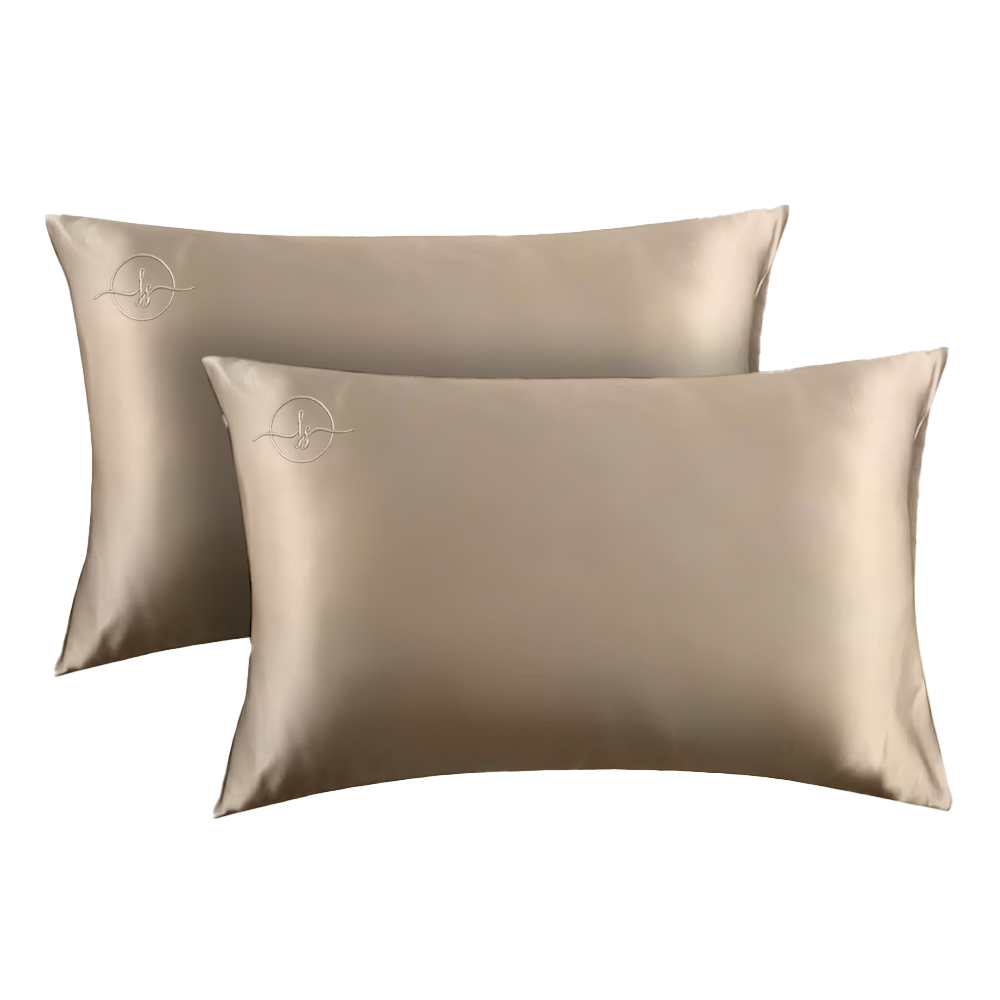 Double Silk Pillow Case Beige