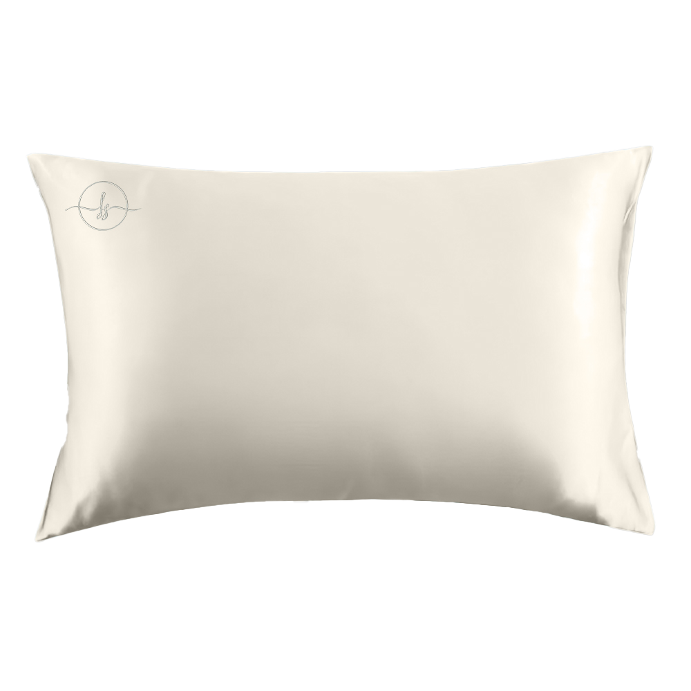 Single Silk Pillow Case - Ivory White