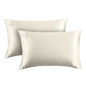 Double Silk Pillow Case Ivory White